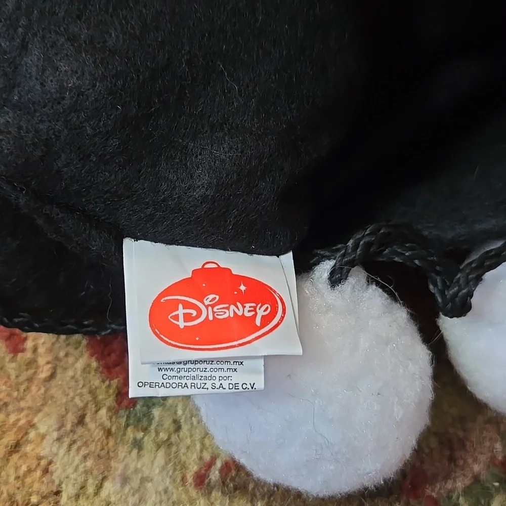 PAIR of Disney Mickey & Minnie Mouse Santa hat